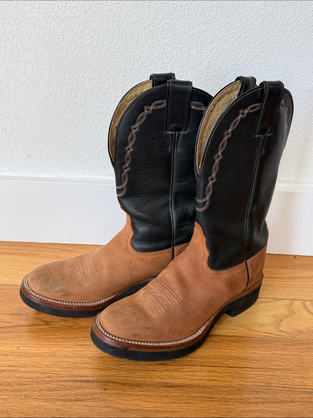 Tony Lama Two-Tone Tan and Boys Western Boots